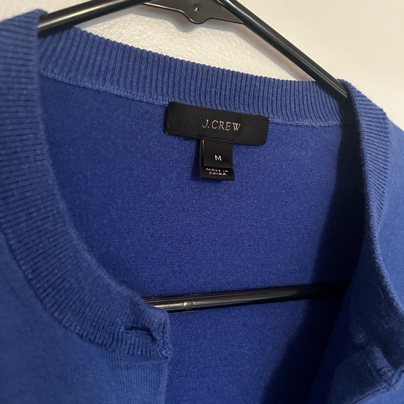 **2 for $15 +FREE SHIPPING! J. Crew Royal Blue Knit Cardigan - Picture 2 of 8